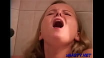 Charming blonde young girlfriend Karen enjoys hardcore sex